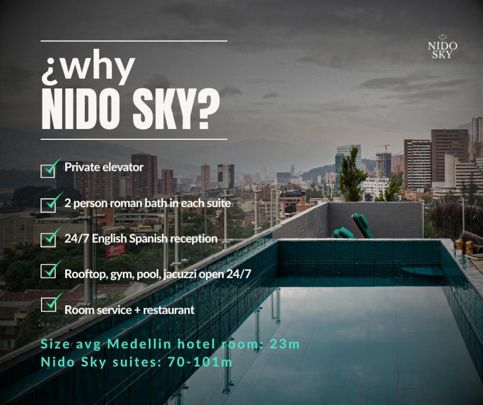 Aparthotel Nido Sky Medellín Esterno foto